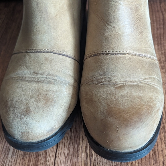 Sorel Women's Brown Leather Slip On Waterproof Chelsea Ankle Boots Size 6.5 - Picture 4 of 6